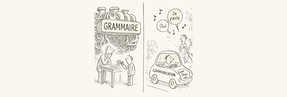 Learn French, Frecn lessons, Changing the grammar approach