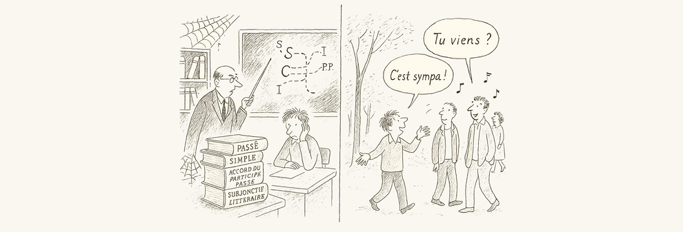 Learn French, French exercises, no gramamr focus