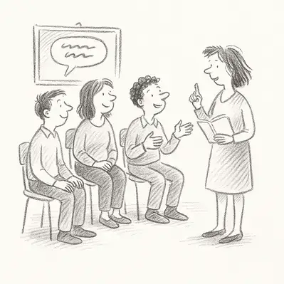 Cours d'anglais, Les cours en groupe