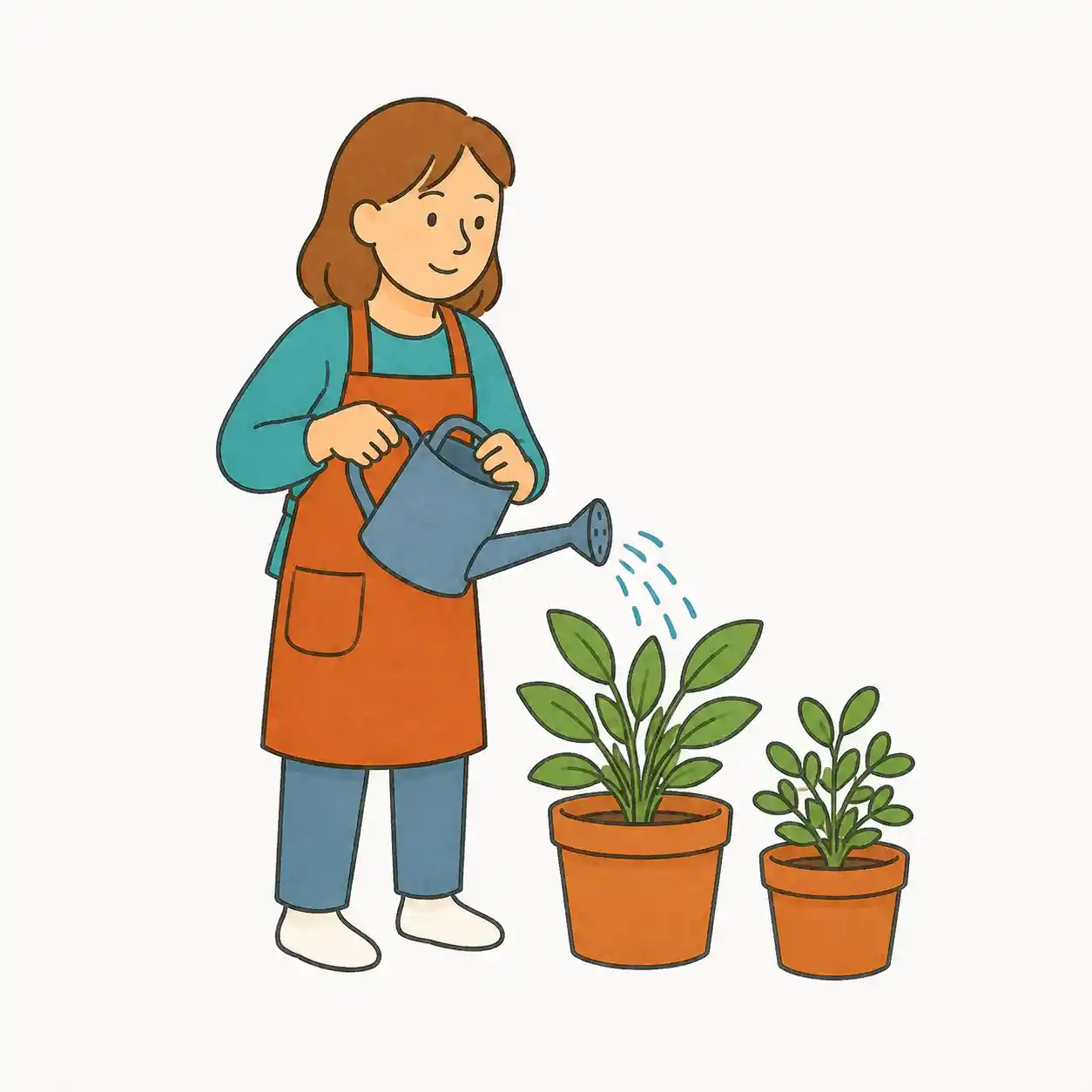 Arroser des plantes