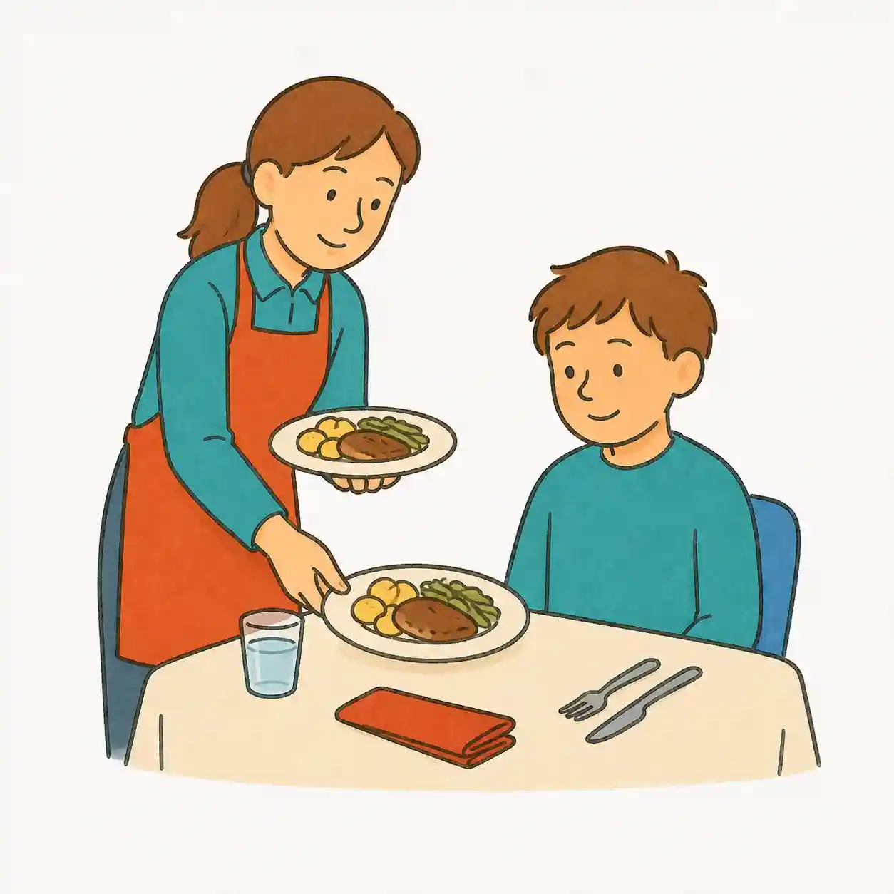 un repas de fête